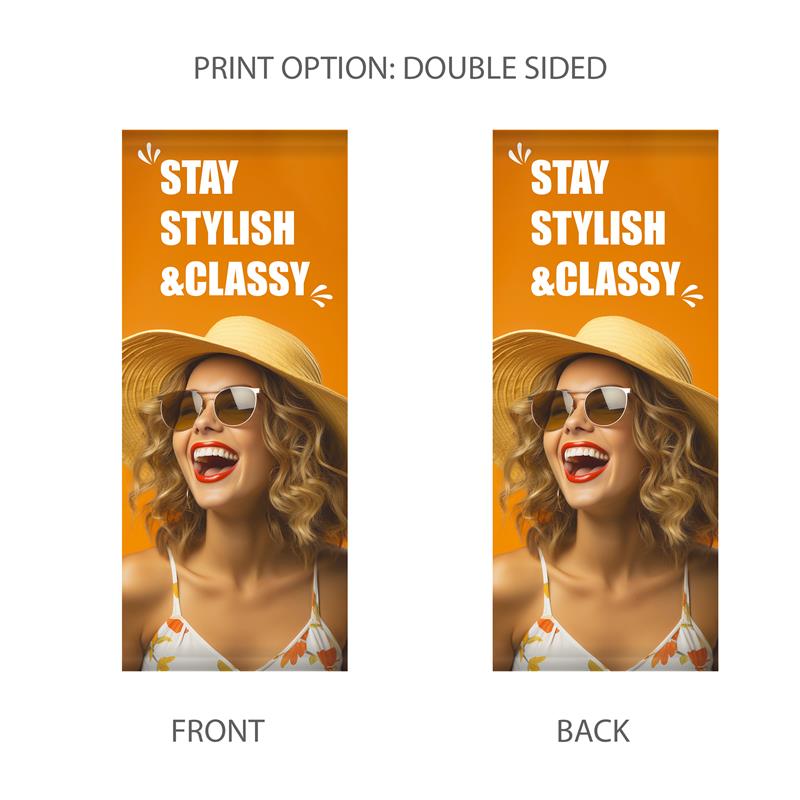 Street Pole Double Sided Banner 30" x 72"