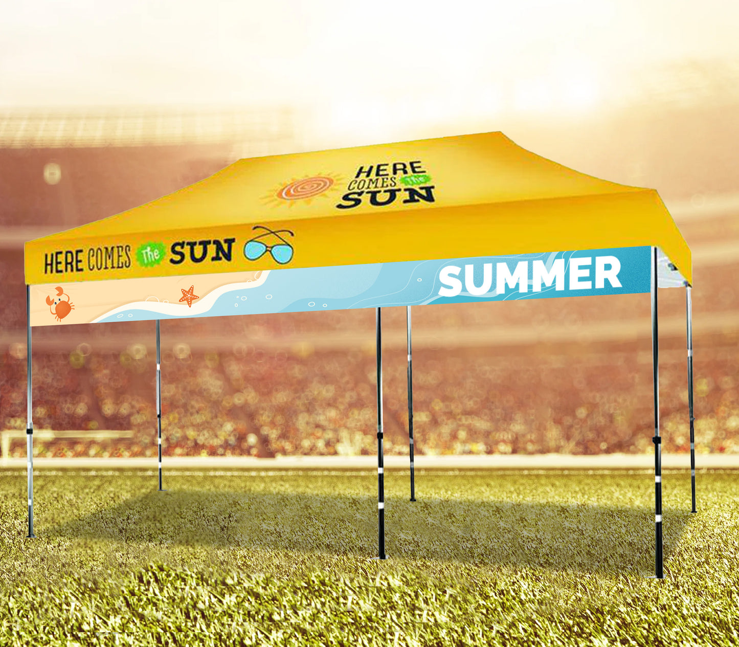 10x20 TENT VALANCE BANNER (Double Sided)