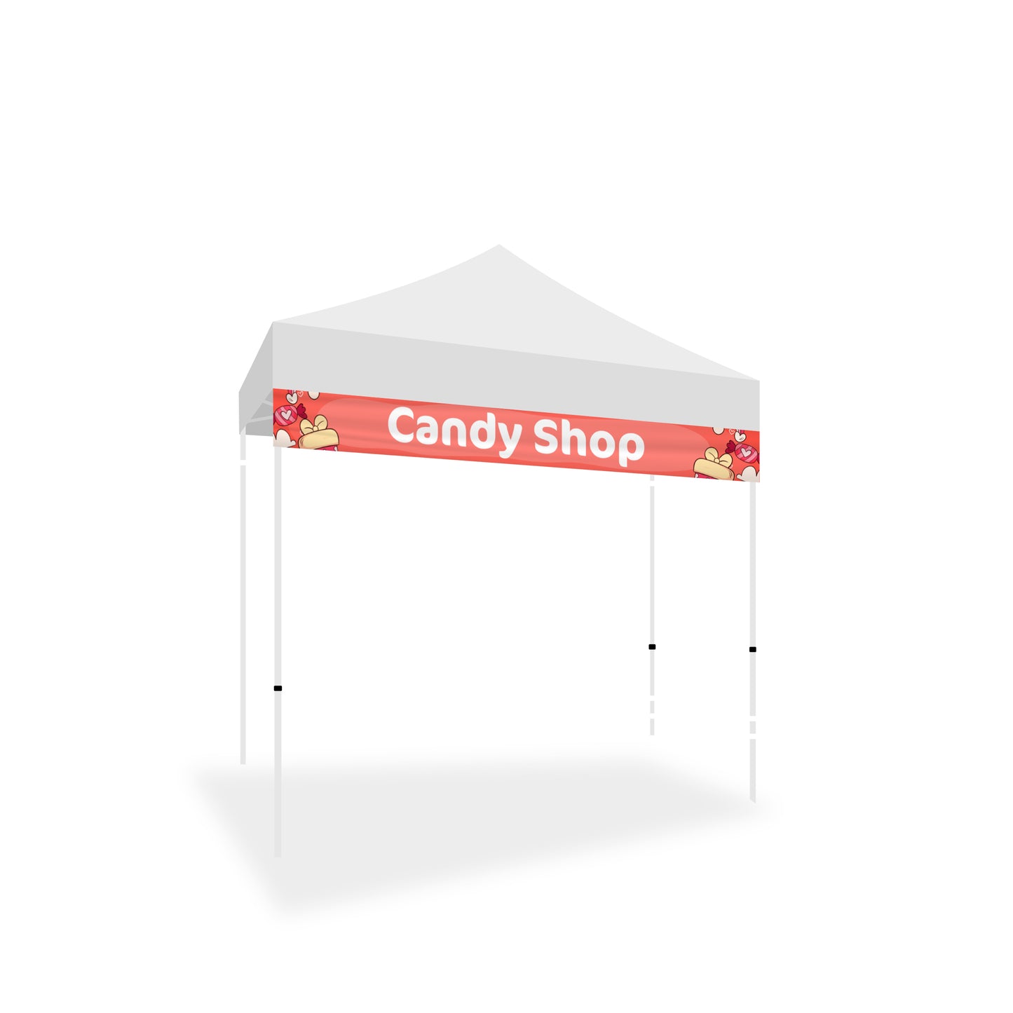 10x10 TENT VALANCE BANNER (Single Sided)