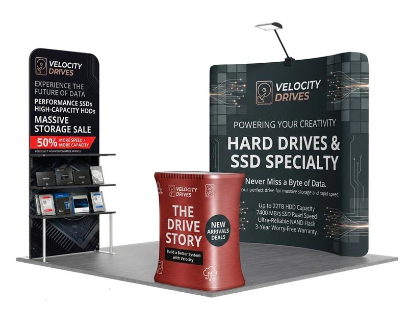 10x10ft Trade Show Display Kit - Version A4