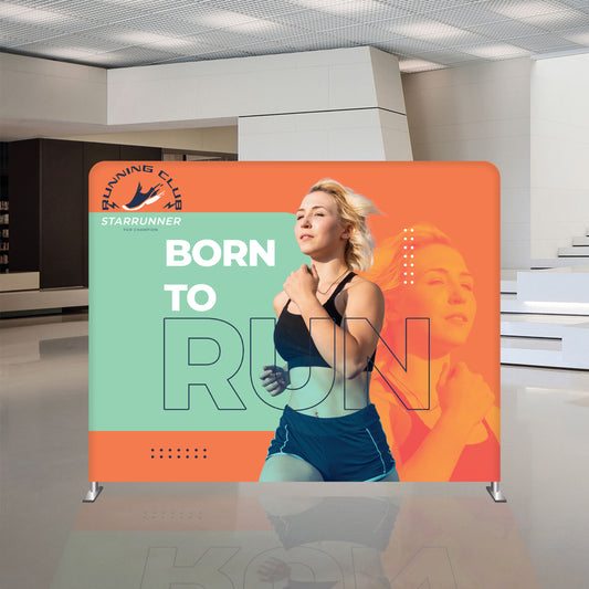 10’ STRAIGHT TENSION FABRIC DISPLAY SINGLE SIDED