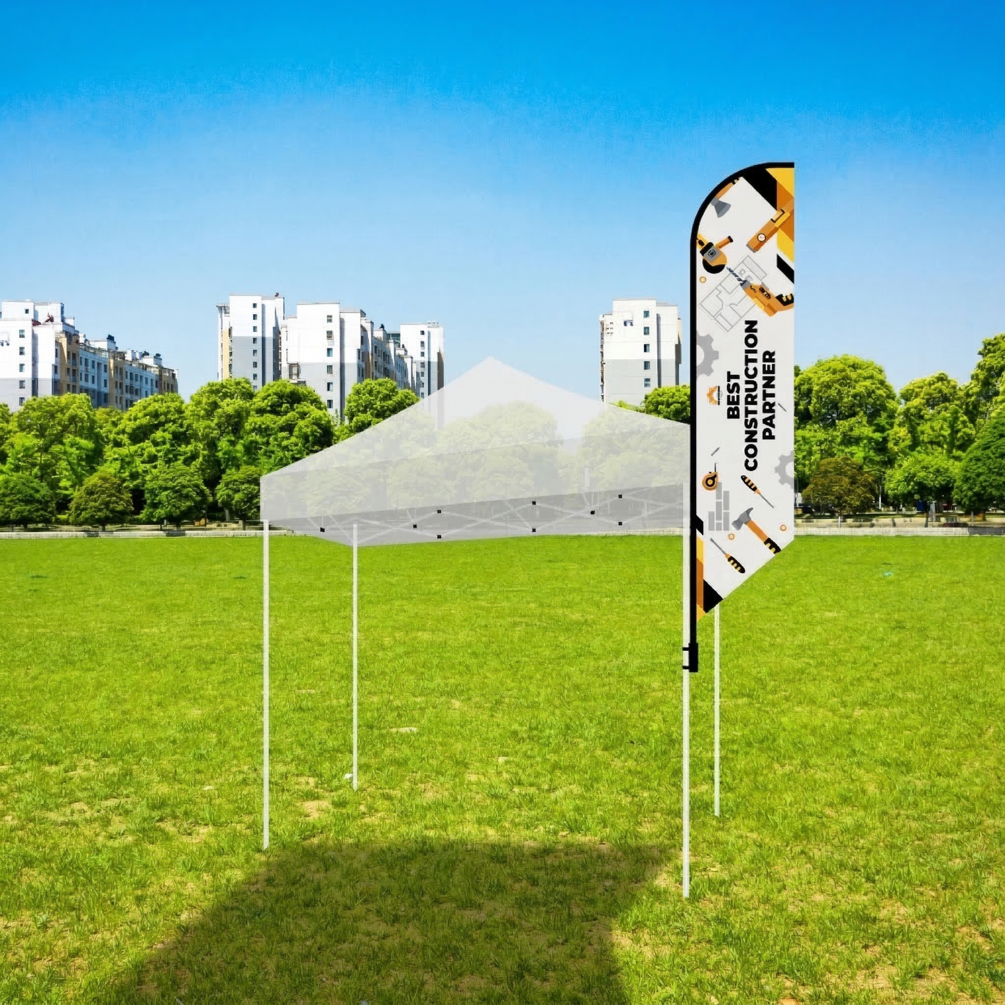 12’ Large Tent Banner Kit