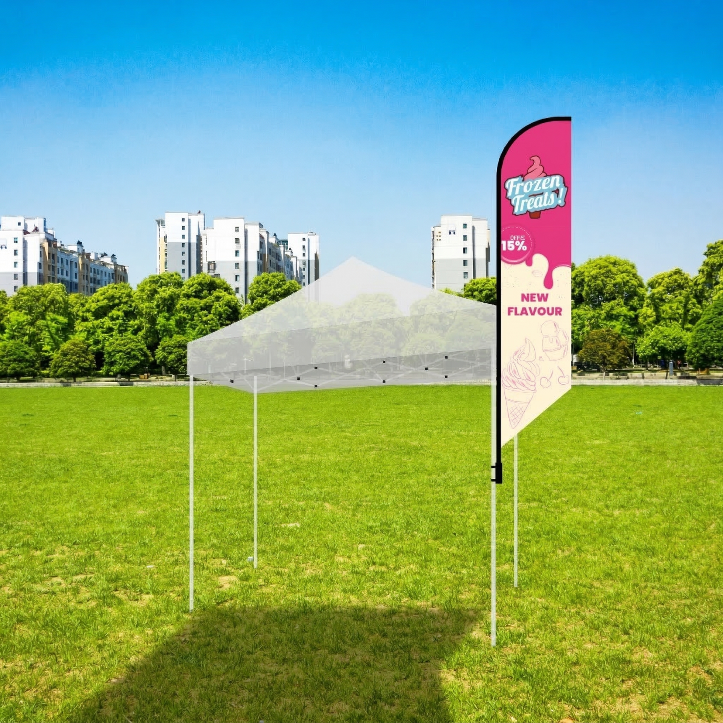 12’ Large Tent Banner Kits w/ Double Sided