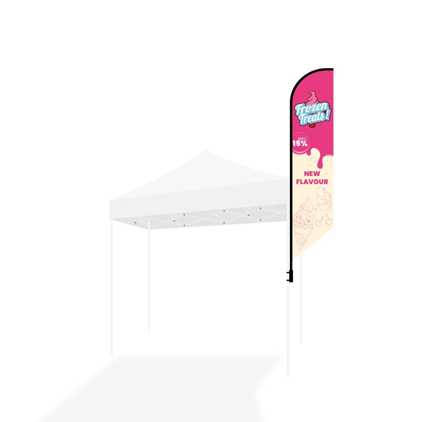 12’ Large Tent Banner Kits w/ Double Sided
