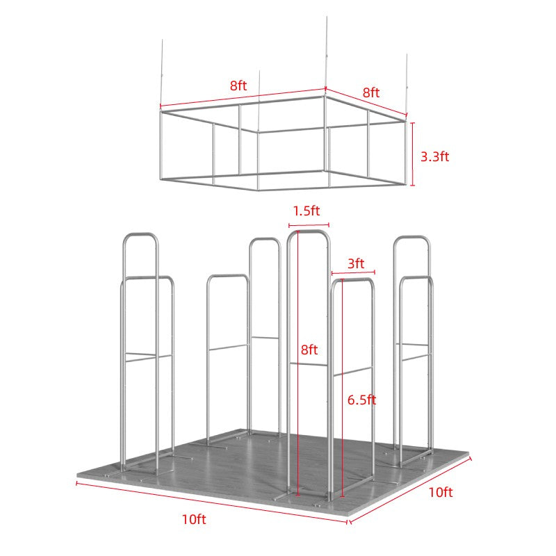 10x10ft Trade Show Display Kit - Version B4