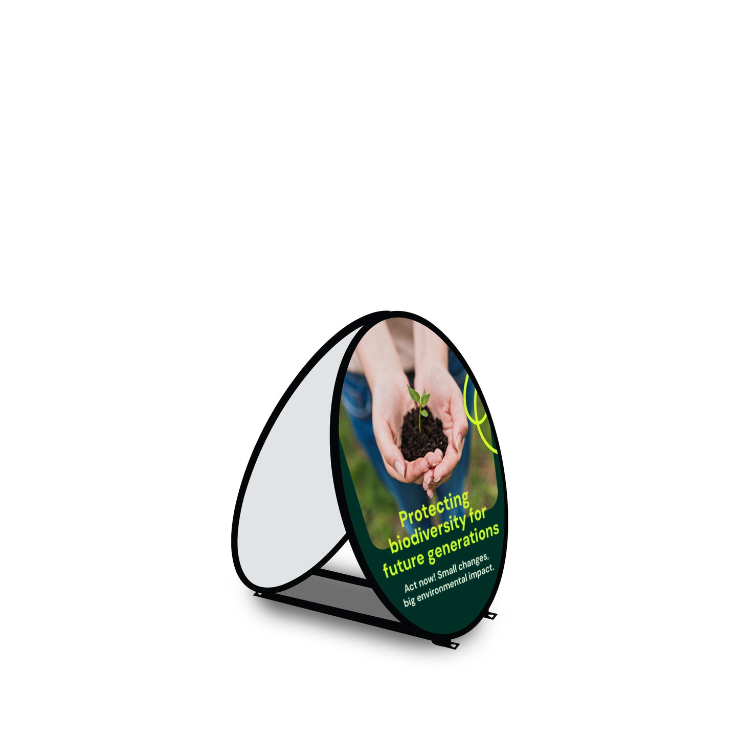 Circle Pop-Up Banner 47” Diameter (2 sided)