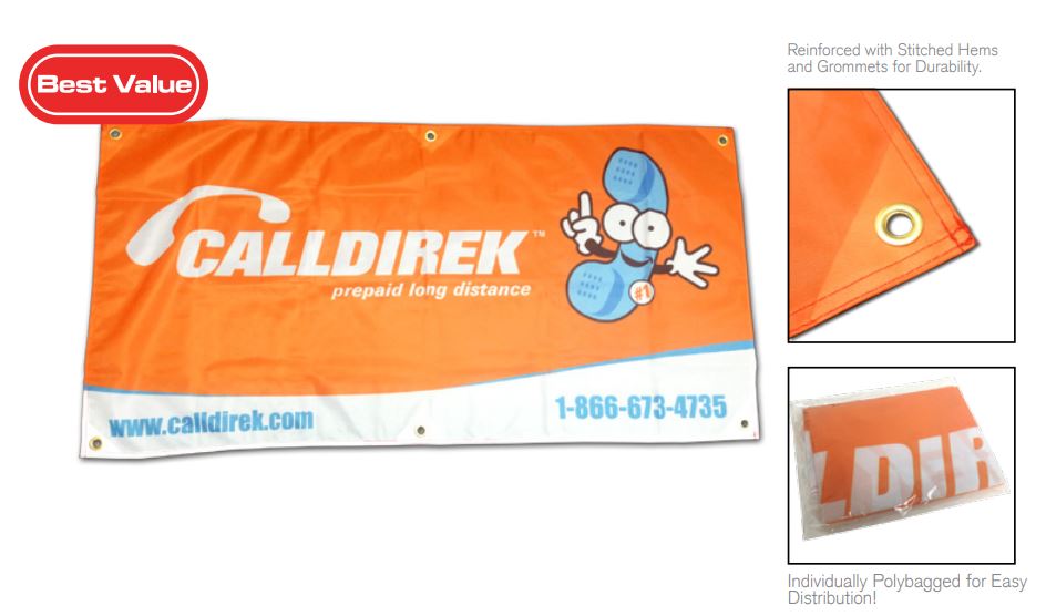 Dura-Poly Banners 2’ x 4’ Double-Sided