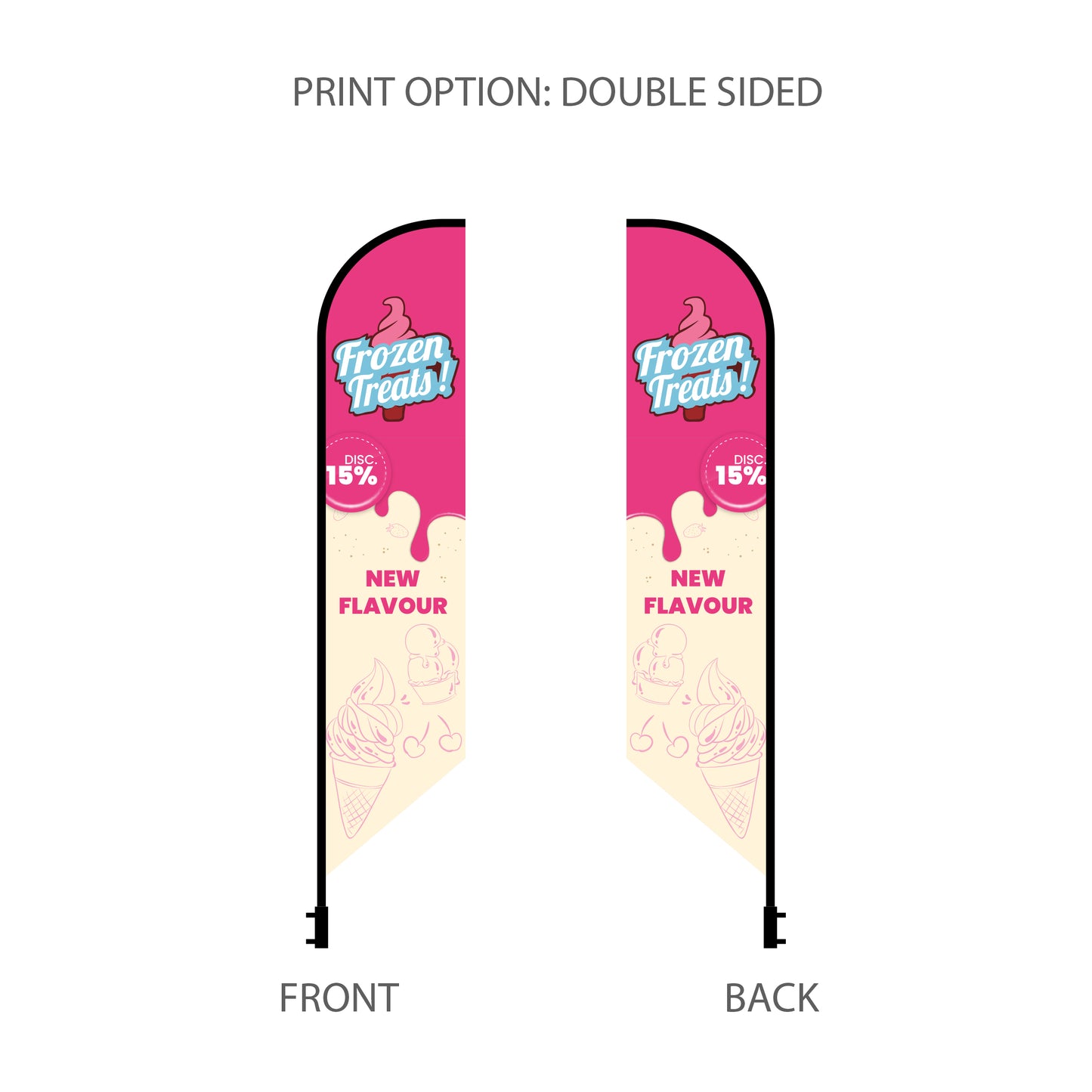 12’ Large Tent Banner Kits w/ Double Sided