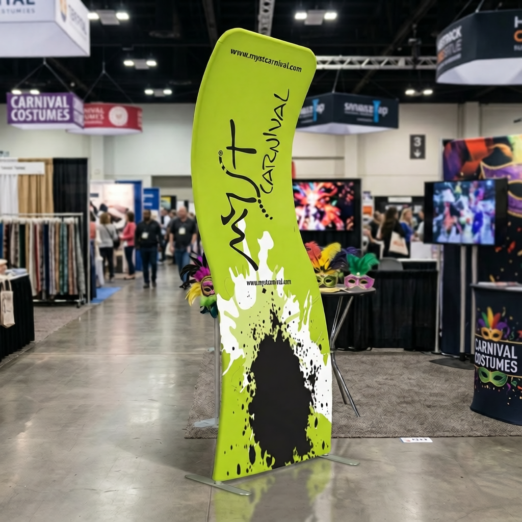 S-Shaped Tension Fabric Banner Stand