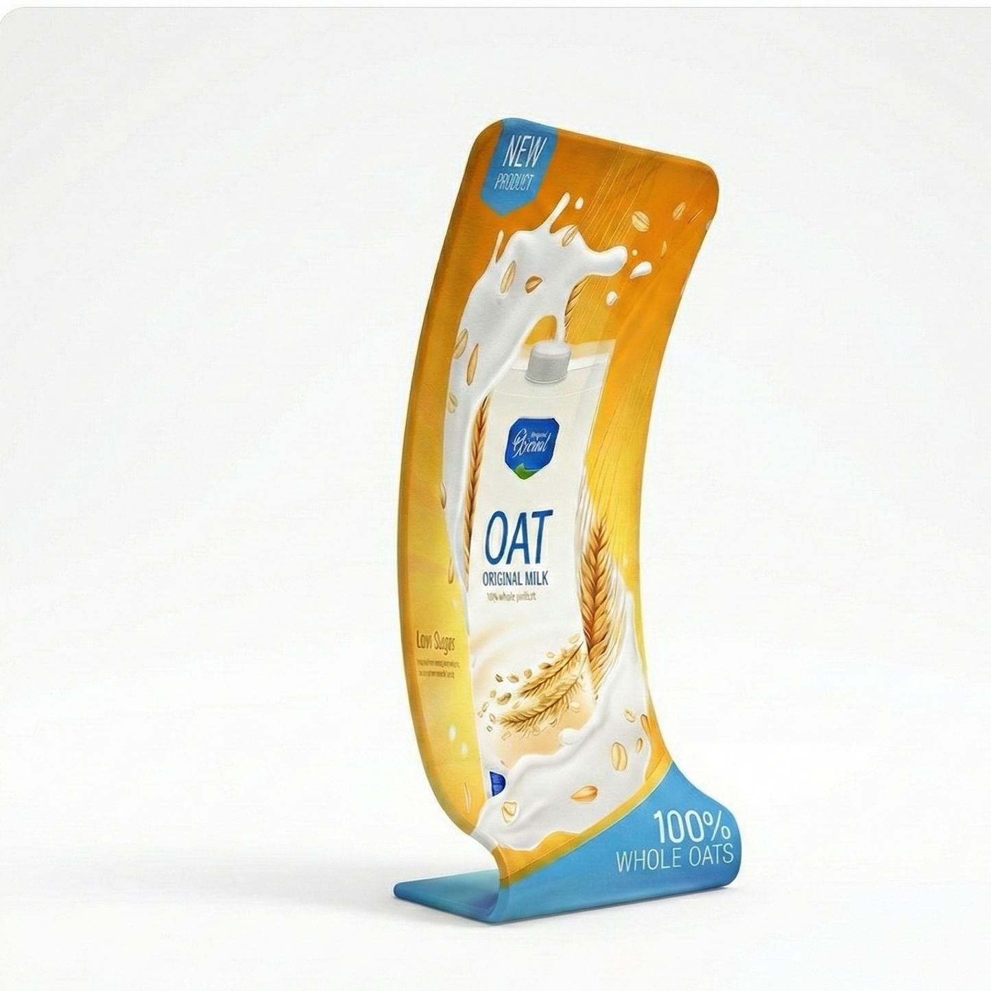 Snake Shaped Tension Fabric Banner Stand