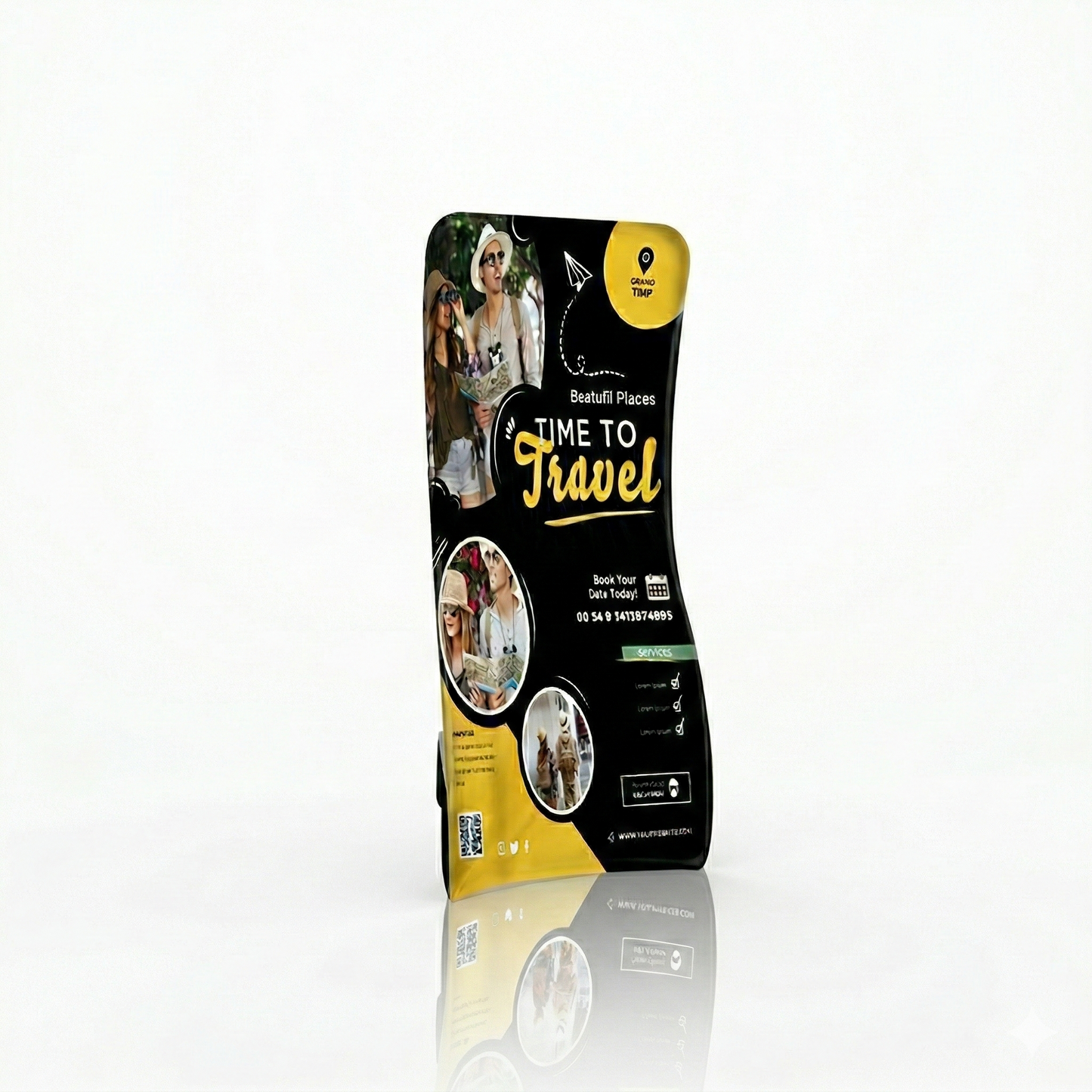 Cobra Shaped Tension Fabric Banner Stand