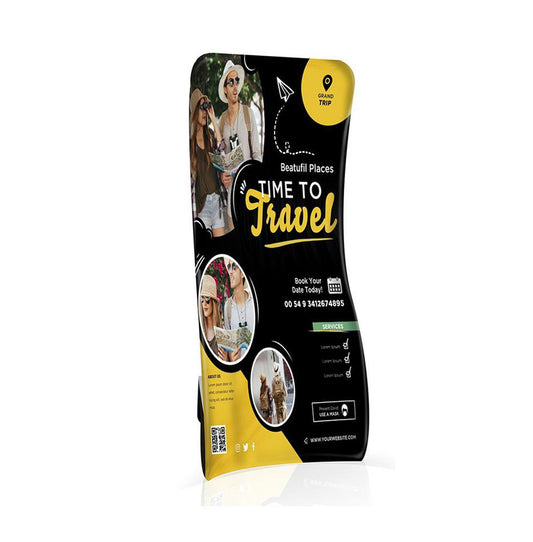 Cobra Shaped Tension Fabric Banner Stand