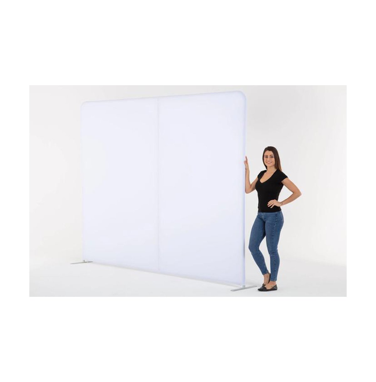 20’ STRAIGHT TENSION FABRIC DISPLAY SINGLE- SIDED