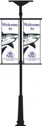 Street Pole Double Sided Replacement Banner 30" x 72"