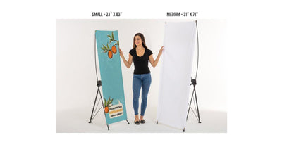 23” x 63” X-Banner Stands